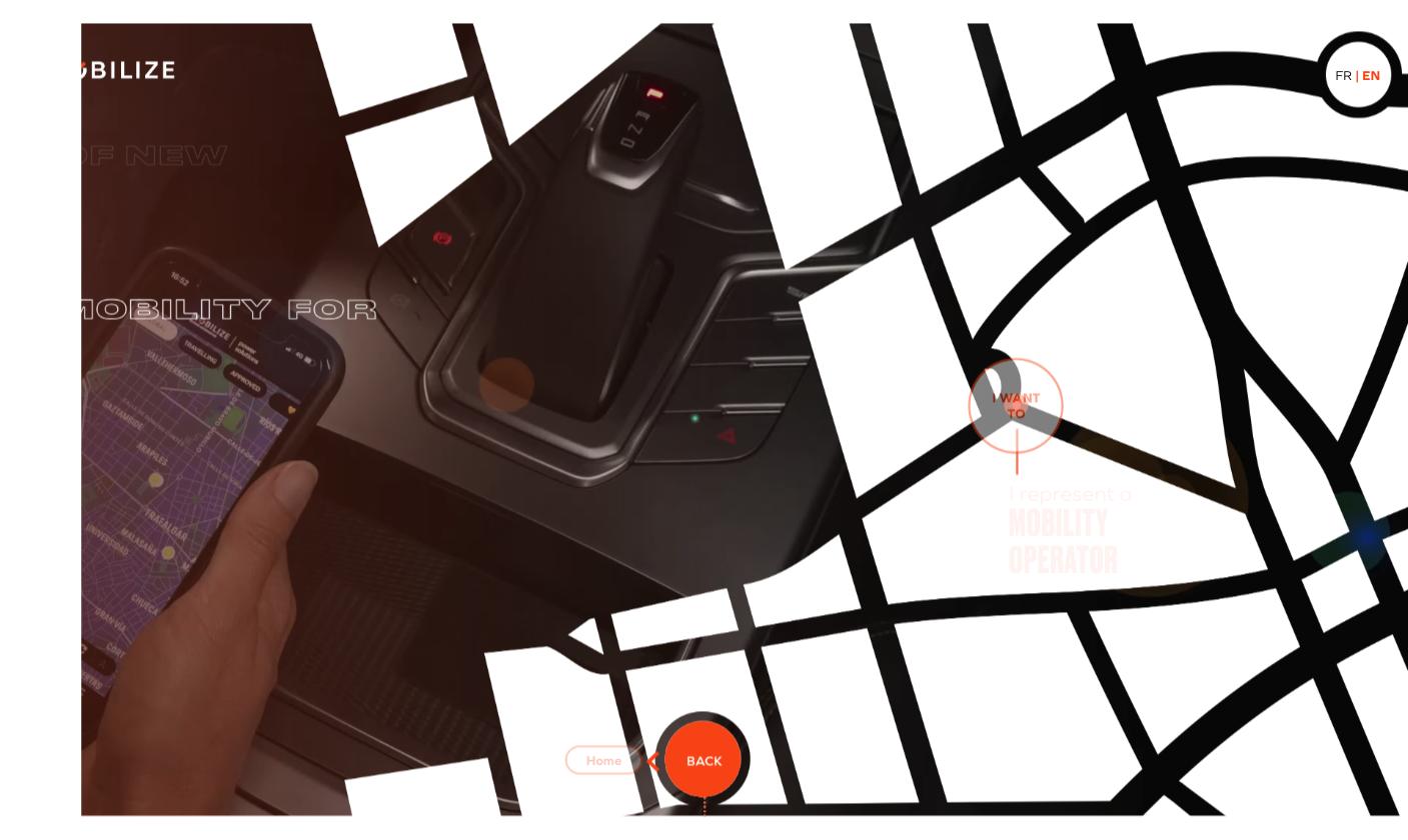 Parcours Operateur de mobilite : l'application compagnon mise en contexte d'usage, sur tablette.