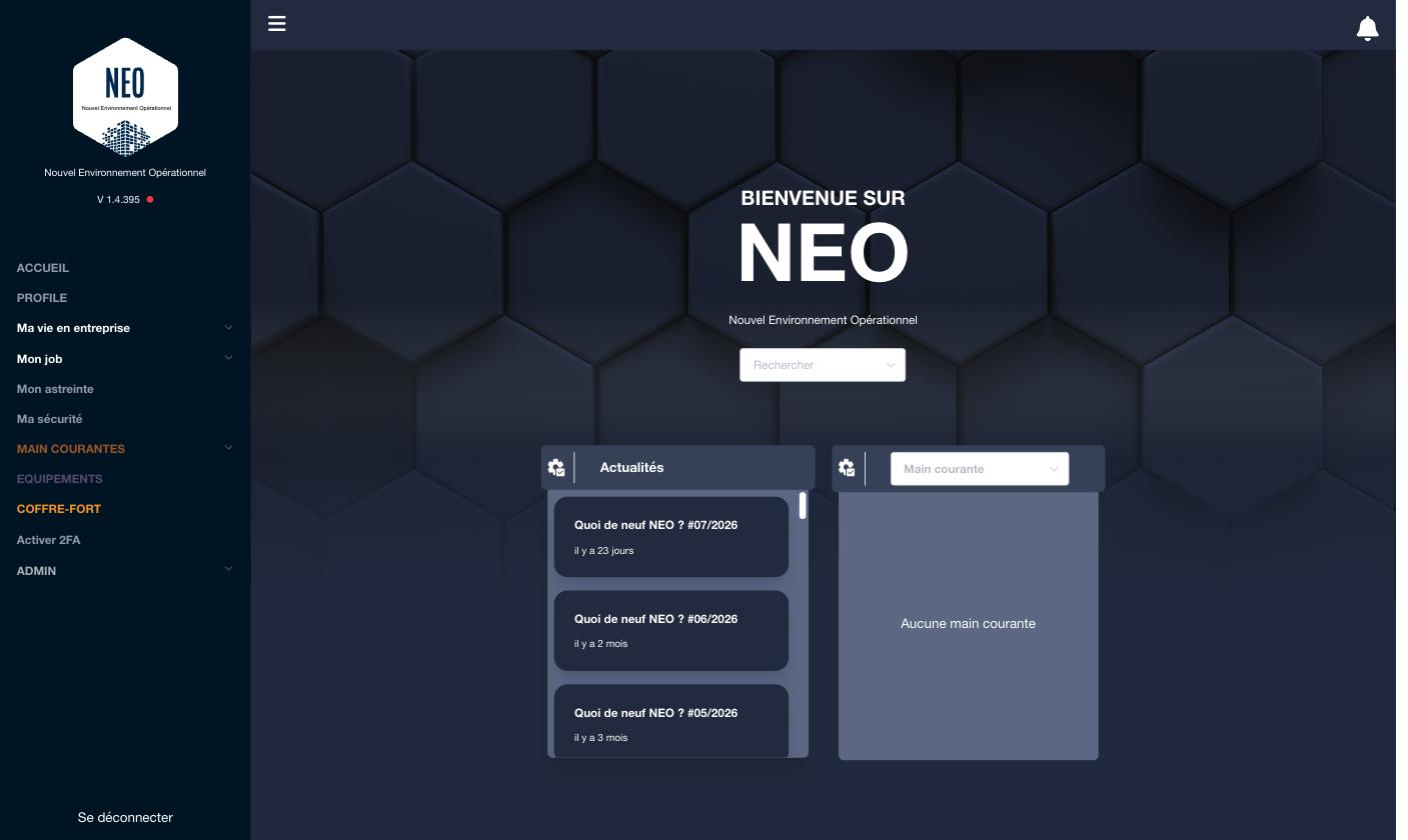 VINCI Facilities – application NEO