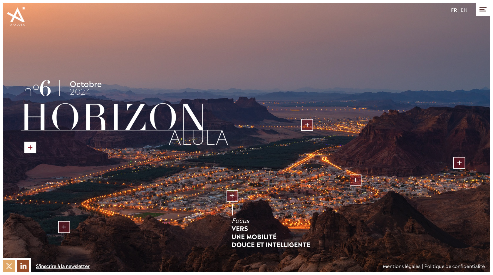 Aperçu de la page d'accueil du numéro 6 du magazine Horizon AlUl